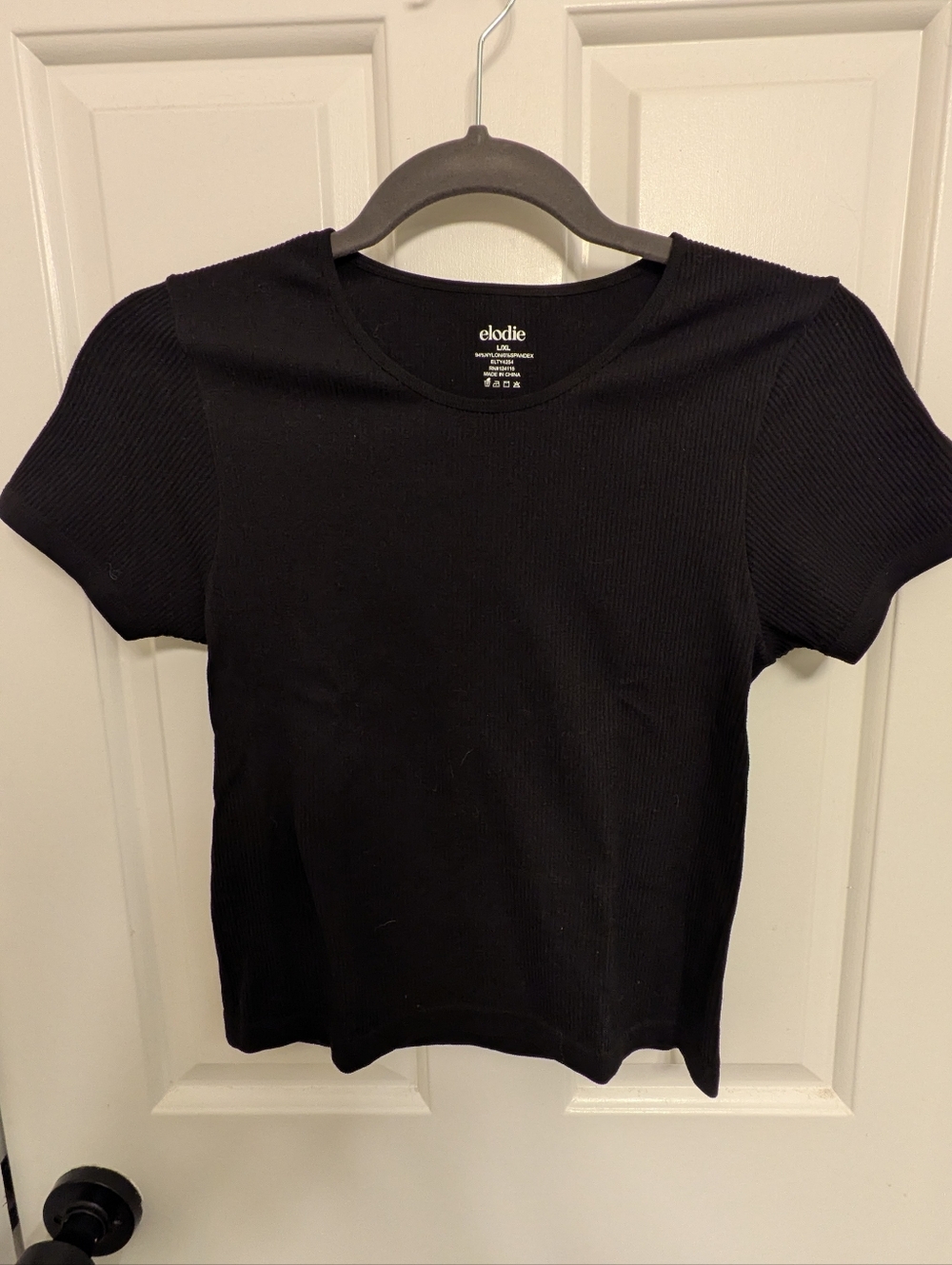 Elodie Fitted L/XL Crop Top NWOT